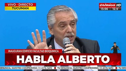 Alberto Fernández aseguró que con "más universidades se evita el desarraigo"