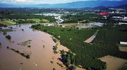 Düzce'de bir köy sular altında kaldı