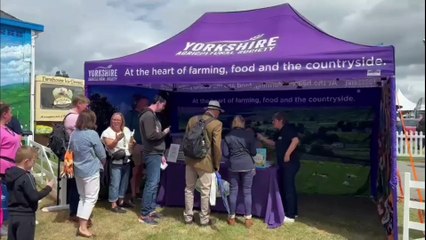 BBC Countryfile's Adam Henson at the Great Yorkshire Show with Christine Talbot