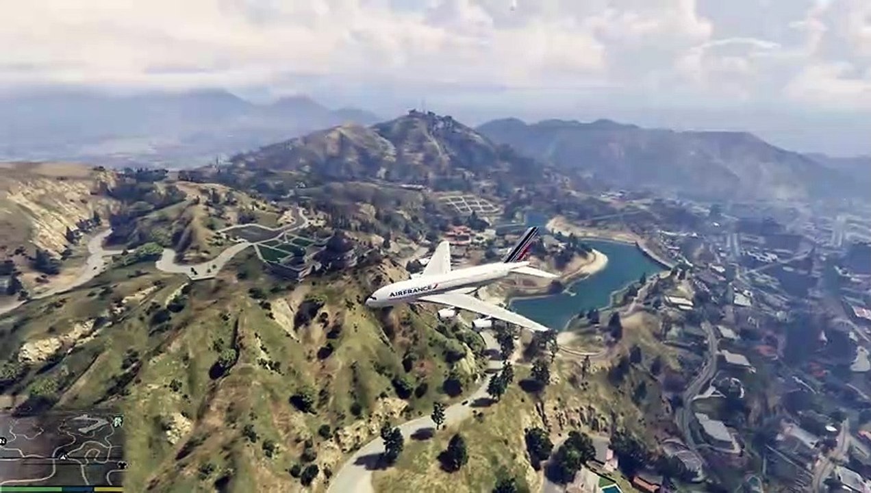 AirFrance Airbus A380 in GTA 5 - Gta 5 Air France Mod - GTA 5 Mods - (1080p 60fps)