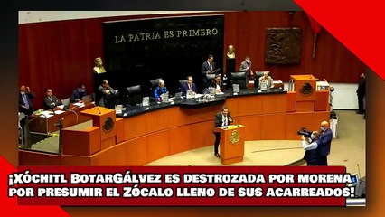 下载视频: ¡VEAN! ¡Xóchitl BotarGálvez es destrozada por morena por presumir el Zócalo lleno de sus acarreados!