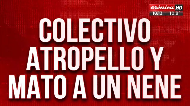 Colectivo atropelló y mató a un nene: quieren dejar libre al chófer