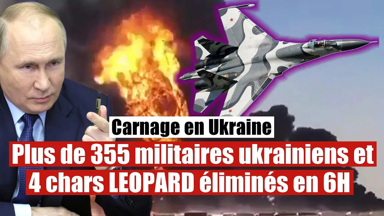 Plus de 355 militaires ukrainiens et 4 chars éliminés en 6 h de combat