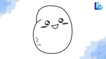 How to Draw a Cute Kawaii Potato - Easy Step-by-Step Tutorial