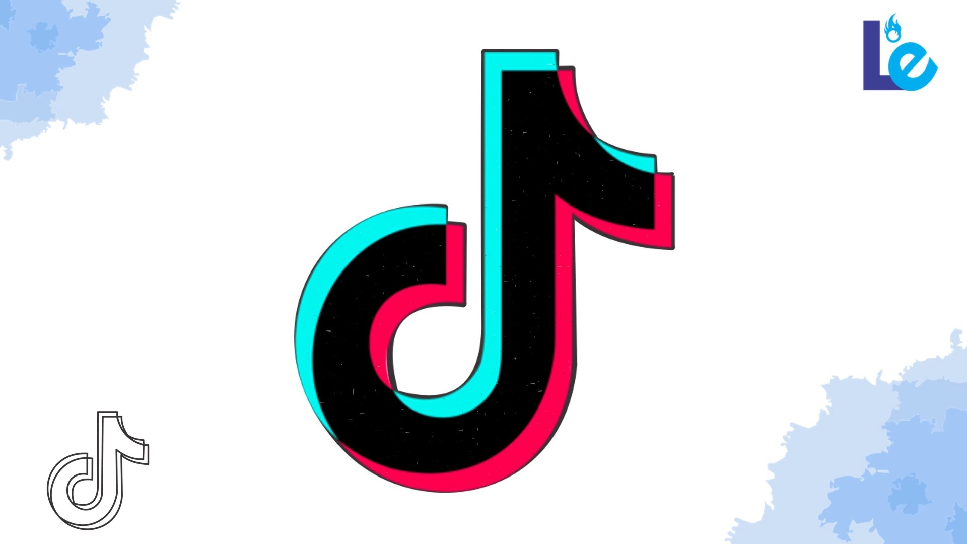 ⁣How to Draw Tiktok Logo