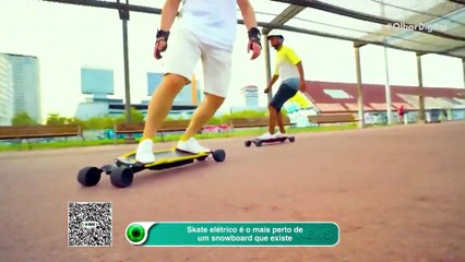 Skate elétrico é o mais perto de um snowboard que existe