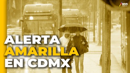 FUERTES LLUVIAS activan ‘ALERTA AMARILLA’ en varios puntos de la CDMX