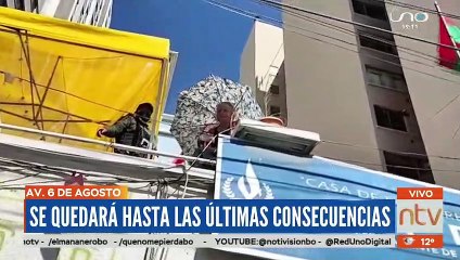 Tras 40 días de vigilia, la presidente de la APDH de Bolivia retoma las instalaciones