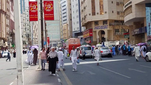 جولة في مكة المكرمة ماشاء الله تقبل الله من الحجاج الحمد لله على النعمة كله