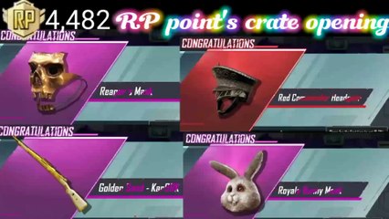 Very lucky RP point's crate opening pubg repeat seasion I