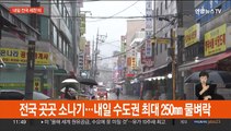 전국 곳곳 소나기…내일 수도권 최대 250㎜ 물벼락