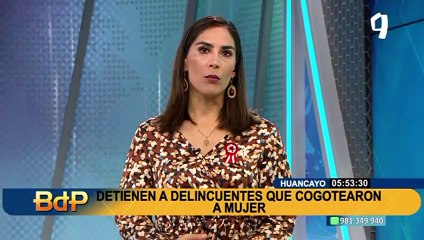 Robo en Huancayo: capturan a cogoteros que asaltaron violentamente a mujer