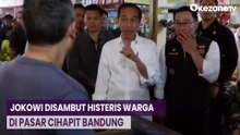 Presiden Jokowi Blusukan di Pasar Cihapit Kota Bandung, Warga Histeris