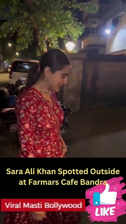 Sara Ali Khan Spotted Outside at Farmars Cafe Bandra