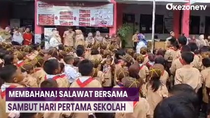 Antusias Sambut Hari Pertama Sekolah, SDN Bali Mester 06 Gelar Salawat Bersama