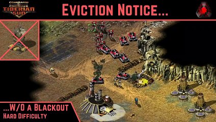 How to Beat C&C Tiberian Sun Nod Mission 6: Eviction Notice WITHOUT a Blackout - Hard - HD