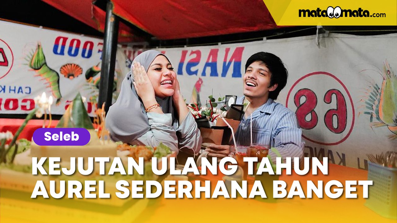 Kejutan Ulang Tahun Aurel Hermansyah Sederhana Banget di Warung Kaki Lima, Dapat Buket Unik Khas Emak-emak