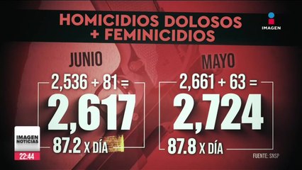 Descargar video: Homicidios dolosos y feminicidios no disminuyen en México