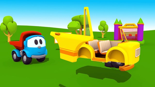 Leo il Camion Curioso - camioncino Leo Jr e la macchina decappottabile