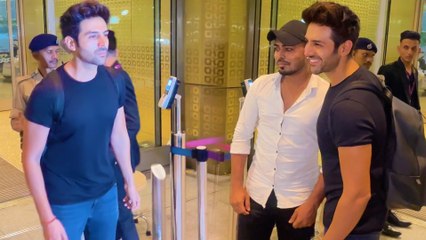 Kartik Aaryan का दिखा डैशिंग लुक, पैपराजी ने Satyaprem पुकारा