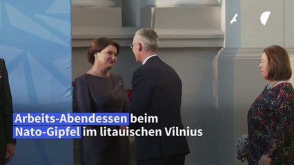 Download Video: Arbeits-Abendessen beim Nato-Gipfel in Vilnius