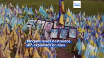 Kiev conmemora a los muertos por la guerra mientras siguen los intensos combates