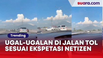 Geger! Mobil Ugal-Ugalan di Jalan Tol, Endingnya Sesuai Ekspektasi Warganet