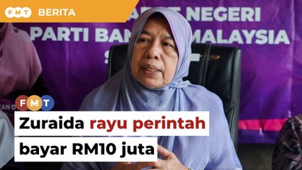 Zuraida rayu perintah bayar PKR RM10 juta