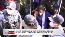Huling drug case ni dating Sen. Leila De Lima, didinggin na sa Muntinlupa RTC Branch 206 | GMA Integrated News Bulletin