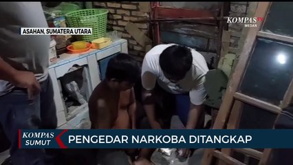 Detik-detik Polisi Tangkap Pengedar Sabu di Kabupaten Asahan