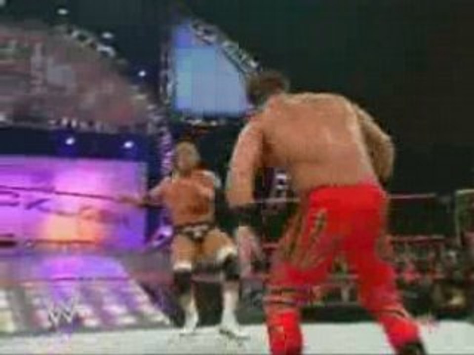 HBK vs. HHH vs. Benoit Backlash 2004