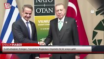 Cumhurbaşkanı Erdoğan, Yunanistan Başbakanı Miçotakis ile bir araya geldi