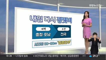 [생활날씨] 내일부터 전국 장맛비…시간당 80㎜ '집중호우'
