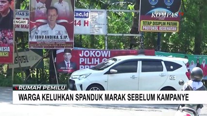 Spanduk Marak Sebelum Kampanye, Satpol PP Lebak Lakukan Copot Paksa