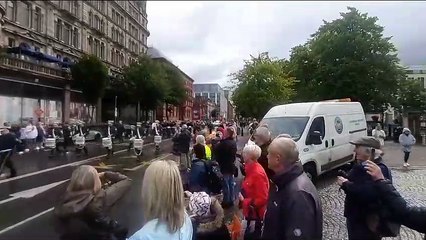 12th July 2023 parade passes Belfast City Hall