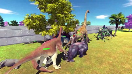 All Units Escape from Therizinosaurus - Animal Revolt Battle Simulator