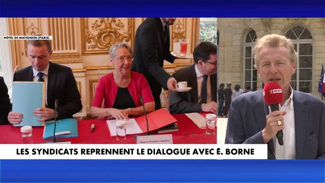 Elisabeth Borne reçoit les syndicats et le patronat à Matignon