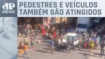 Usuários de drogas depredam carros e tentam invadir comércio em São Paulo