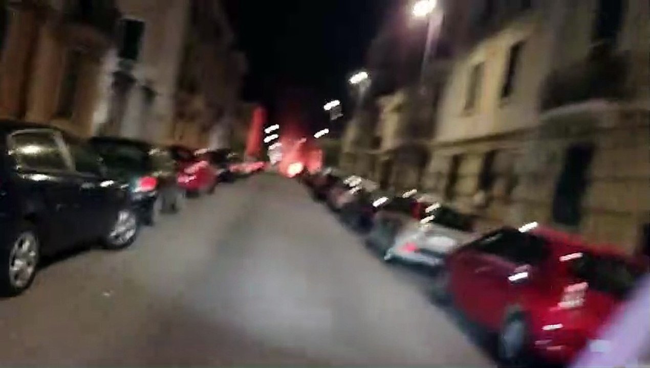 Incendio a Messina sul Viale Europa