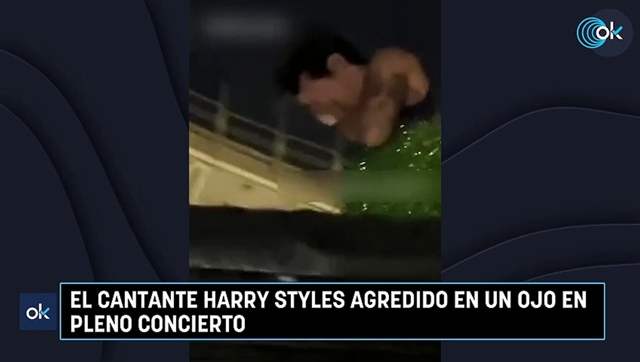 El cantante Harry Styles agredido en un ojo en pleno concierto