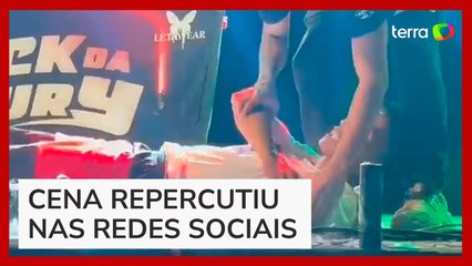 Homem desloca braço em performance de 'surra de glúteo' durante show no Pará