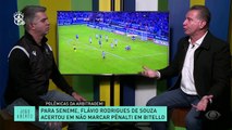 Seneme explica pênalti não marcado para o Grêmio; Renata Fan e Denilson concordam
