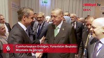 Cumhurbaşkanı Erdoğan, Yunanistan Başbakanı Miçotakis ile görüştü