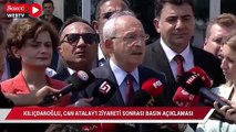 Kılıçdaroğlu, Can Atalay'ı ziyareti sonrası basın açıklaması yaptı