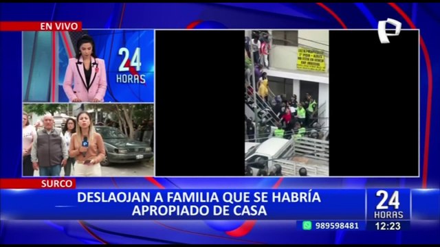 Surco: familia es desalojada porque se habrían apropiado de vivienda