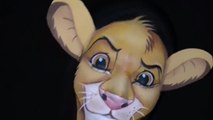 Makeup artist expertly turns herself into Simba from The Lion King