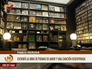 下载视频: Venezuela conmemora el natalicio del poeta chileno Pablo Neruda