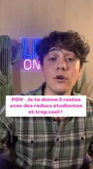 BON PLAN Les restos qui ont des réducs étudiantes !