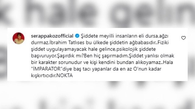 Serap Paköz a vomi de la colère contre İbrahim Tatlıses, qui a dit Perdez du poids à Beren Gökyıldız： Pro-violent