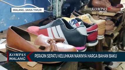 Perajin Sepatu di Malang Keluhkan Naiknya Harga Bahan Baku